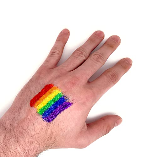 ערכת גליטר Pride.Direct® | ערכת קעקועים נצנצים ל- KISD | גאווה Accessoirds | Accessoires LGBT | ערכת קעקועים נצנצים | קעקוע נצנצים